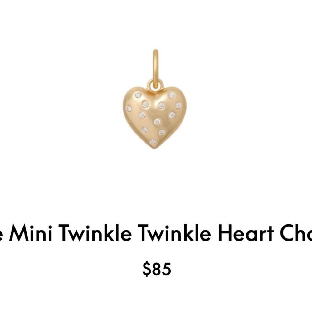 ROXANNE ASSOULIN The Mini Twinkle Twinkle Heart Charm